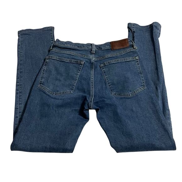 Lands End Mens Jeans Size 30 Square Rigger Slim Fit Straight Leg Dark Blue Denim - Picture 5 of 13